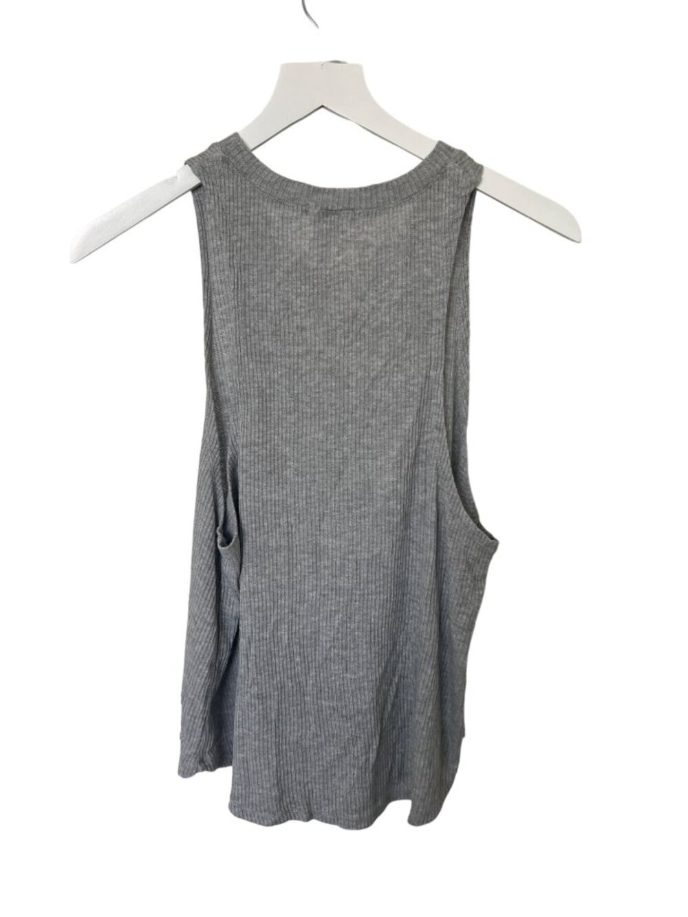 Eberjey Heather Grey Ribbed Flowy Tank Top - Picture 3 of 3